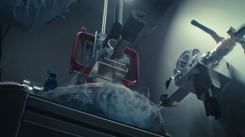 Cryo sample transfer at the ED-1