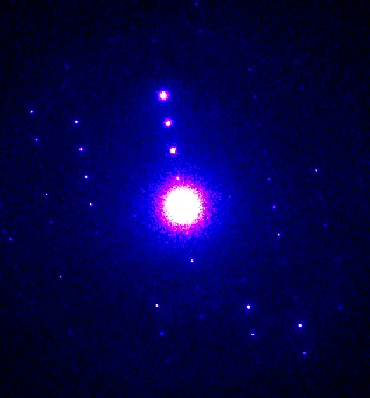A 3D electron-diffraction pattern collected on the ED-1
