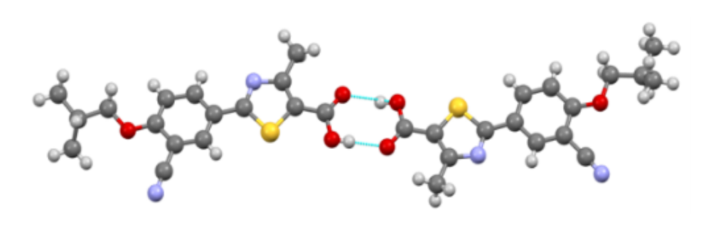 Febuxostat crystal structure